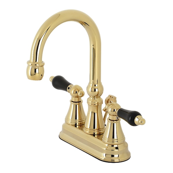 KS2612PKL Duchess 4" Centerset Bathroom Faucet W/ Brass Pop-Up, Brass